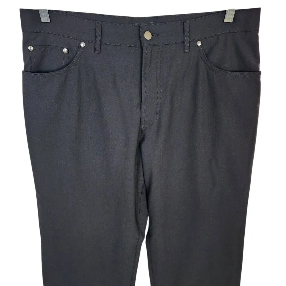 St. Croix Collections Men’s Wool Blend Pants Black Size 38 Made in Italy